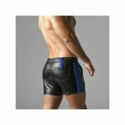 Locker Gear 2 STRIPE SHORT Noir Avec Bandes Bleues