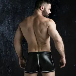 Locker Gear 2 Ways Zipper Shorts Blanc 17 Locker Gear 2 Ways Zipper Shorts Blanc -Poppers et Leather Cleaners Soldes 2 ways zipper shorts blanc 6