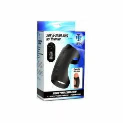 XR Brands 28X G-Shaft Silicone Cock Ring With Remote -Poppers et Leather Cleaners Soldes 28x g shaft silicone cock ring with remote 2
