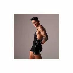 Locker Gear 3 Way Massive Zipper Singlet -Poppers et Leather Cleaners Soldes 3 way zipper singlet 3
