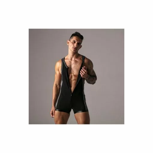 Locker Gear 3 Way Massive Zipper Singlet -Poppers et Leather Cleaners Soldes 3 way zipper singlet