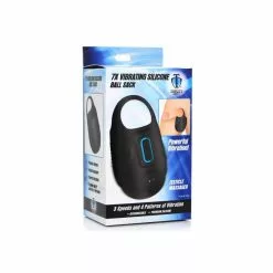 XR Brands 7X Vibrating Silicone Ball Sack -Poppers et Leather Cleaners Soldes 7x vibrating silicone ball sack 10