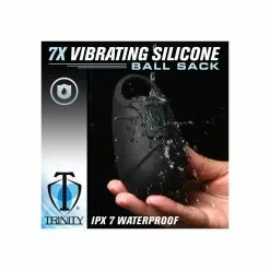 XR Brands 7X Vibrating Silicone Ball Sack -Poppers et Leather Cleaners Soldes 7x vibrating silicone ball sack 2