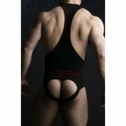 Locker Gear Backless Body Jock Rouge 24 Locker Gear Backless Body Jock Rouge -Poppers et Leather Cleaners Soldes backless body jock rouge 5