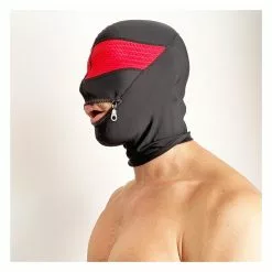 CellBlock13 Bandit Zipper Hood Red -Poppers et Leather Cleaners Soldes bandit zipper hood rouge 3