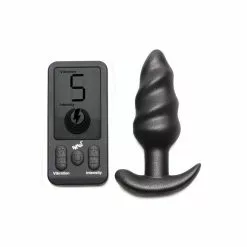 XR Brands BANG Swirl Butt Plug Télécommande LCD
