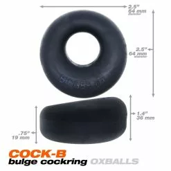 Oxballs BIGGER OX Noir Cockring Silicone -Poppers et Leather Cleaners Soldes bigger ox noir cockring silicone 6