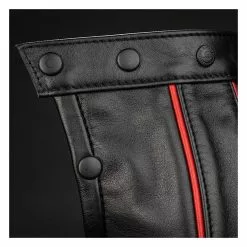 MR-S-LEATHER Black Leather Pouch Avec Piping -Poppers et Leather Cleaners Soldes black leather pouch avec piping 2