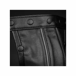 MR-S-LEATHER Black Leather Pouch Avec Piping -Poppers et Leather Cleaners Soldes black leather pouch avec piping 4