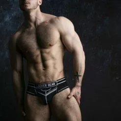 Locker Gear Bottomless Front Opening Brief -Poppers et Leather Cleaners Soldes bottomless front opening brief 5