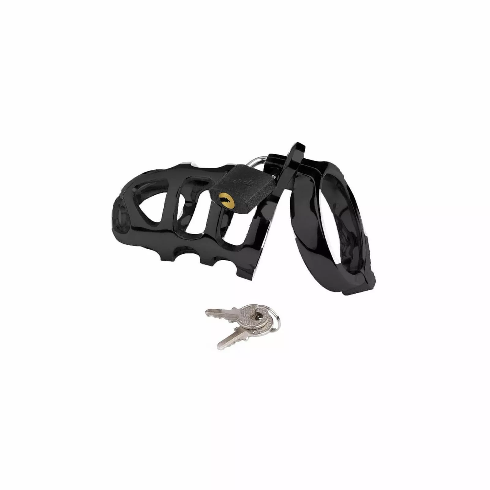 DARK-LINE BRUTAL Cage De Chasteté Noire 3 DARK-LINE BRUTAL Cage De Chasteté Noire