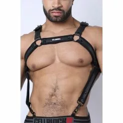 CellBlock13 BUCKLE UP NEOPRENE HARNESS Noir