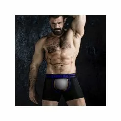 Locker Gear Chaps Mesh Noir Bleu -Poppers et Leather Cleaners Soldes chaps mesh noir bleu 5