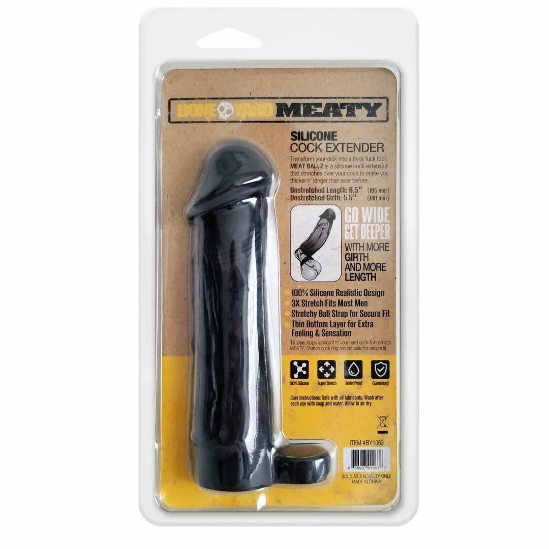 Boneyard Meaty Cock Extender Black 5 Boneyard Meaty Cock Extender Black – Image 3