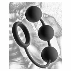 Cockring Avec 3 Boules Anales Tom Of Finland