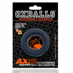 Oxballs Cockring AXIS Rib-Grip Clear Ice -Poppers et Leather Cleaners Soldes cockring axis rib grip clear ice 2