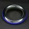 DARK-LINE Cockring Ze Cazzo Acier Silicone Bleu