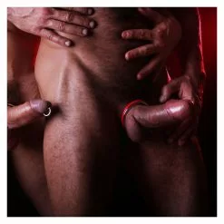 DARK-LINE Cockring Ze Cazzo Acier Silicone Rouge -Poppers et Leather Cleaners Soldes cockring ze cazzo acier silicone rouge 4