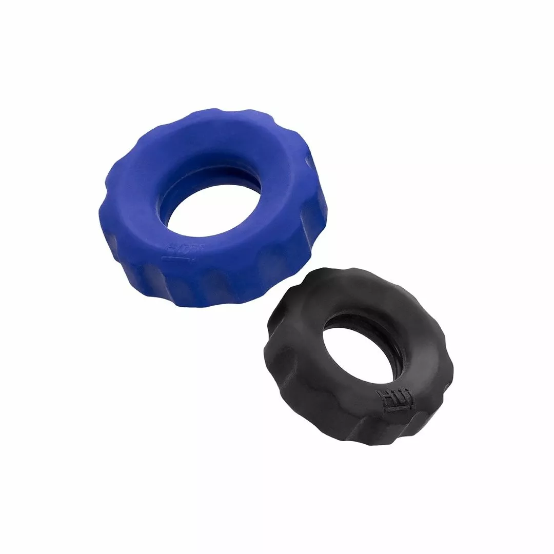 Oxballs HÜNKYJUNK Cog 2-size C-ring Pack Cobalt Noir 10 Oxballs HÜNKYJUNK Cog 2-size C-ring Pack Cobalt Noir – Image 8