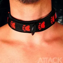 ATTACK MEN Collier Puppy Néoprene Imprimé Patte 12 ATTACK MEN Collier Puppy Néoprene Imprimé Patte -Poppers et Leather Cleaners Soldes collier puppy neoprene imprime patte 4