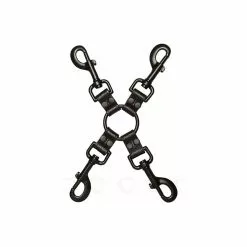 Doc Johnson Entrave Hogtie Cuir Et Metal Pour Menottes