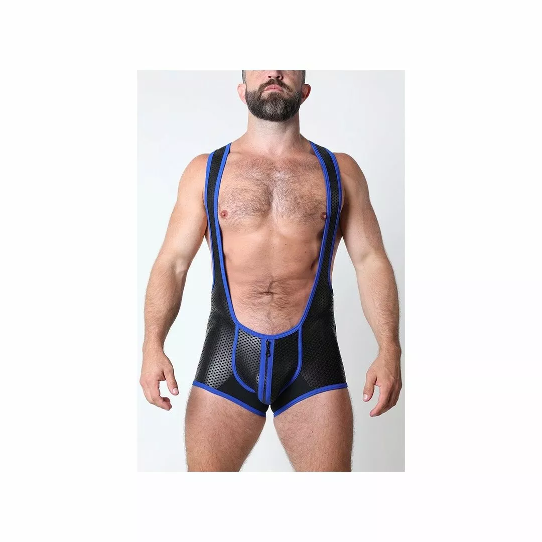 CellBlock13 GAUNTLET ZIPPER Neo Singlet Bleu 3 CellBlock13 GAUNTLET ZIPPER Neo Singlet Bleu