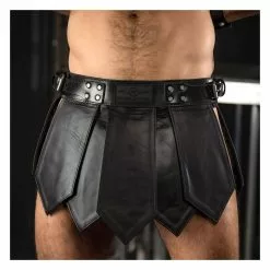 MR-S-LEATHER Gladiator Kilt En Cuir -Poppers et Leather Cleaners Soldes gladiator kilt 13