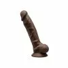 Silexd Gode Double Densité Brown 17,6 Cm Modèle 1 -Poppers et Leather Cleaners Soldes gode double densite brown 176 cm modele 1