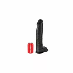 Gode KING COCK 15" 38cm Black -Poppers et Leather Cleaners Soldes gode king cock 15 38cm black 2