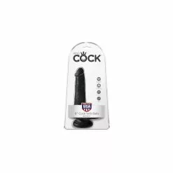 Gode KING COCK 6" 15cm Black