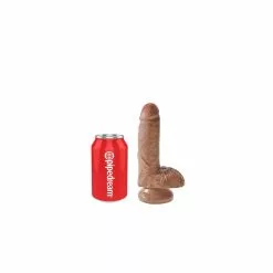 Gode KING COCK 7" 18cm Tan -Poppers et Leather Cleaners Soldes gode king cock 7 18cm tan 2