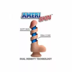 XR Brands Gode Ventouse 9"/23.5cm Real Skin Ultra Realiste