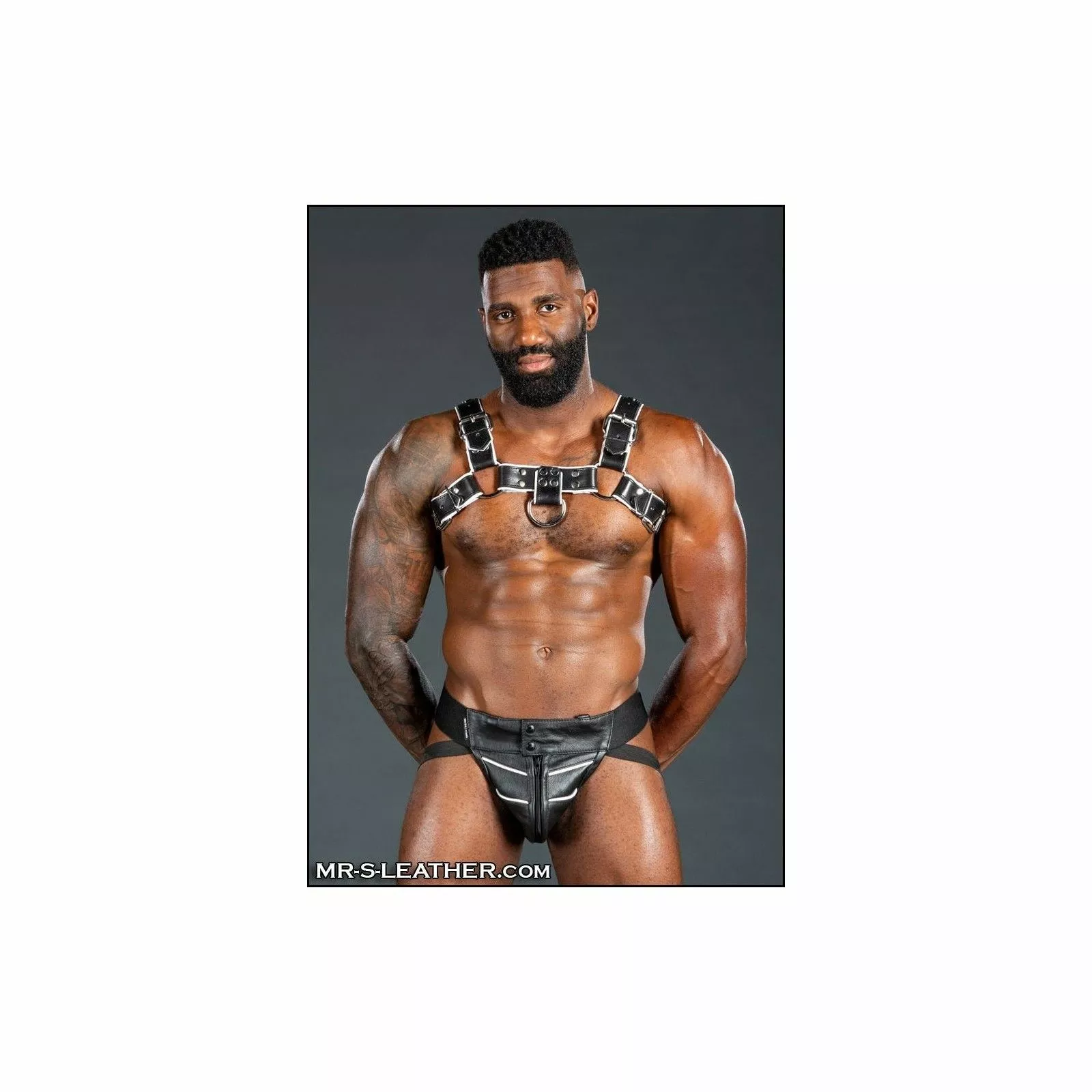 MR-S-LEATHER Harnais Bulldog 2.0 Blanc 5 MR-S-LEATHER Harnais Bulldog 2.0 Blanc – Image 3