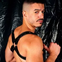 ATTACK MEN Harnais Butterfly Fusel Noir -Poppers et Leather Cleaners Soldes harnais butterfly fusel noir 2