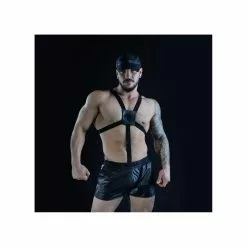 BULL UFG Harnais élastique Avec Cockring -Poppers et Leather Cleaners Soldes harnais elastique avec cockring 3