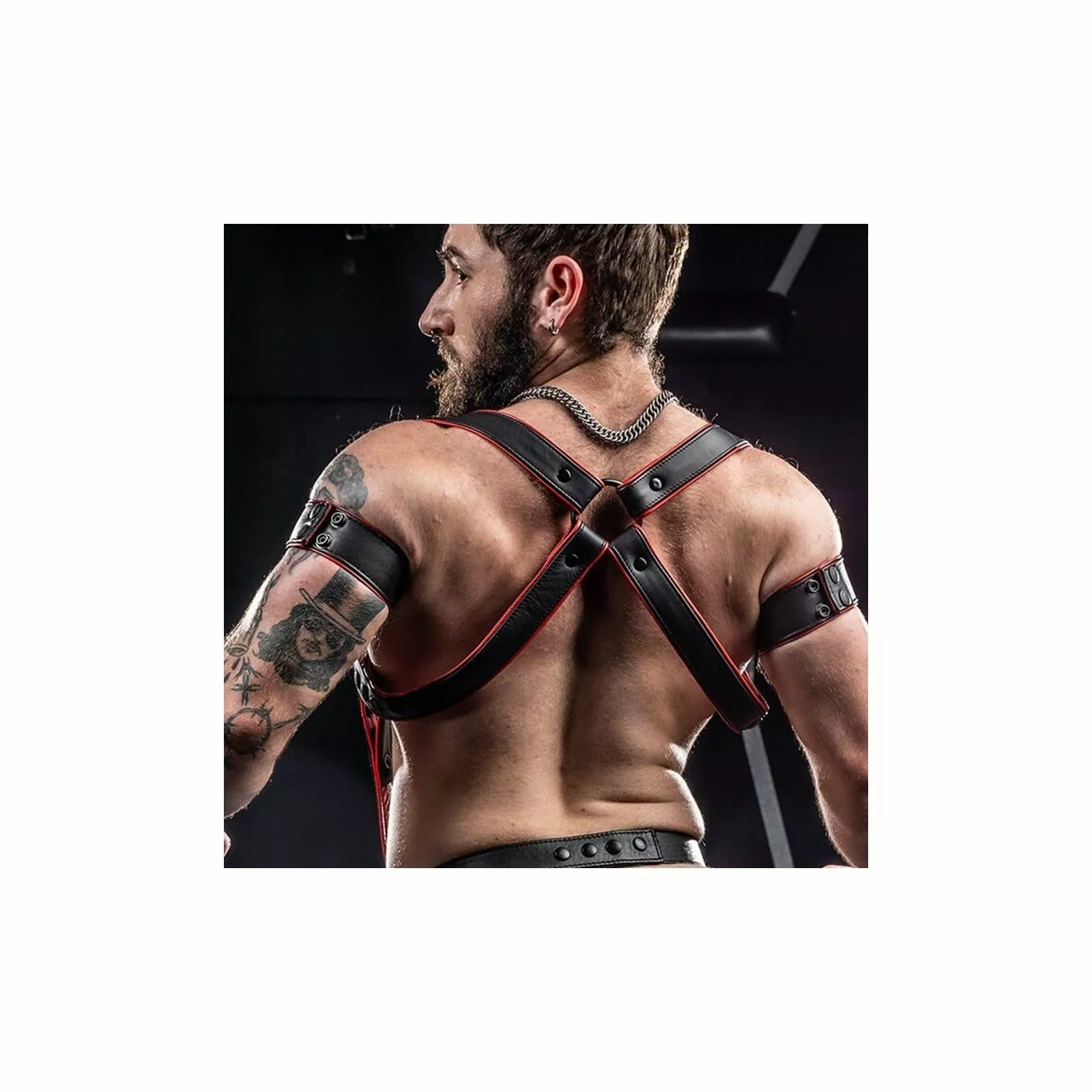 MR-S-LEATHER Harnais Hunter Rouge 4 MR-S-LEATHER Harnais Hunter Rouge – Image 2