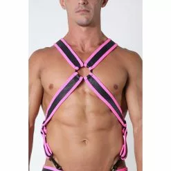 CellBlock13 Harnais Néo KICK OFF Pink -Poppers et Leather Cleaners Soldes harnais neoprene kick off 2