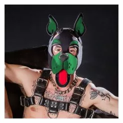 MR-S-LEATHER Head Harness NEO WOOF Blanc -Poppers et Leather Cleaners Soldes head harness neo woof blanc 13