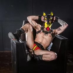 MR-S-LEATHER Head Harness NEO WOOF Blanc -Poppers et Leather Cleaners Soldes head harness neo woof blanc 2