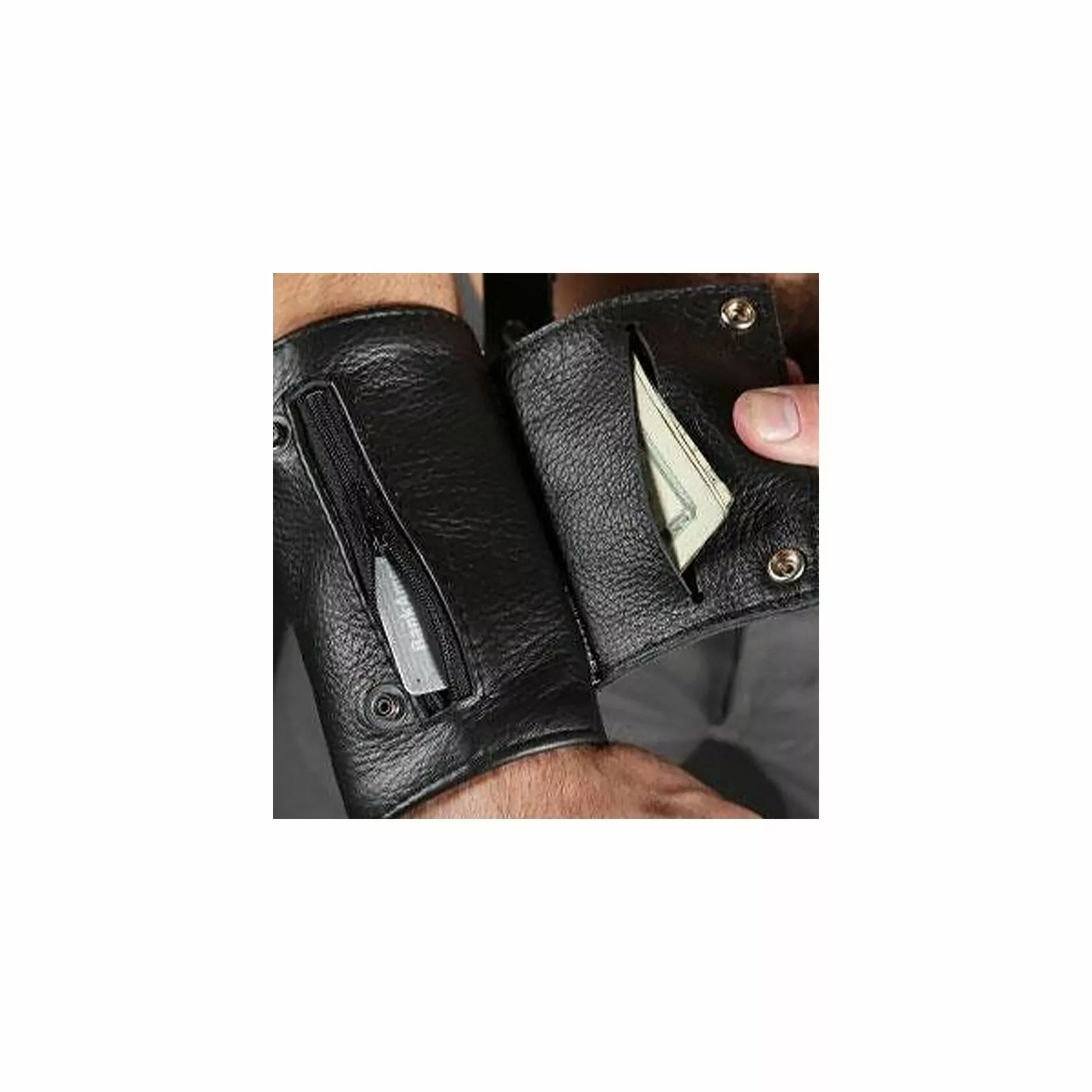 MR-S-LEATHER Mr S Wrist Cuff And Wallet 4 MR-S-LEATHER Mr S Wrist Cuff And Wallet – Image 2
