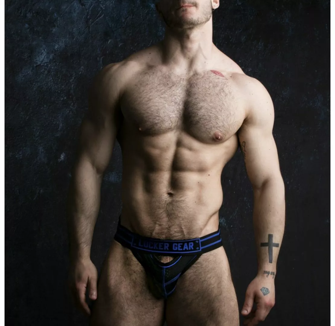 Locker Gear Jockstrap Front Opening Bleu 4 Locker Gear Jockstrap Front Opening Bleu – Image 2