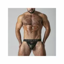 Locker Gear Jockstrap Front Opening Khaki