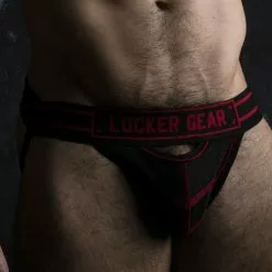 Locker Gear Jockstrap Front Opening Rouge -Poppers et Leather Cleaners Soldes jockstrap front opening rouge 6
