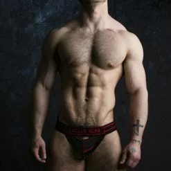 Locker Gear Jockstrap Front Opening Rouge -Poppers et Leather Cleaners Soldes jockstrap front opening rouge 7
