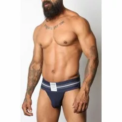 CellBlock13 Jockstrap Tight End Navy 11 CellBlock13 Jockstrap Tight End Navy -Poppers et Leather Cleaners Soldes jockstrap tight end navy 4