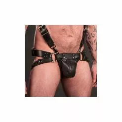 MR-S-LEATHER Jockstrap Trojan Silver 16 MR-S-LEATHER Jockstrap Trojan Silver -Poppers et Leather Cleaners Soldes jockstrap trojan metal 6