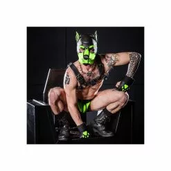 MR-S-LEATHER K9 Cagoule Neoprene Vert Lime 9 MR-S-LEATHER K9 Cagoule Neoprene Vert Lime -Poppers et Leather Cleaners Soldes k9 cagoule neoprene vert lime 2