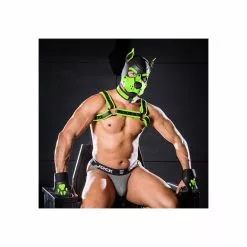 MR-S-LEATHER K9 Cagoule Neoprene Vert Lime 10 MR-S-LEATHER K9 Cagoule Neoprene Vert Lime -Poppers et Leather Cleaners Soldes k9 cagoule neoprene vert lime 3