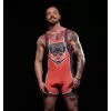 CellBlock13 KENNEL SPITFIRE ZIPPER SINGLET Orange -Poppers et Leather Cleaners Soldes kennel club spitfire zipper singlet orange