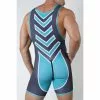 CellBlock13 KENNEL SPITFIRE ZIPPER SINGLET Teal -Poppers et Leather Cleaners Soldes kennel club spitfire zipper singlet teal